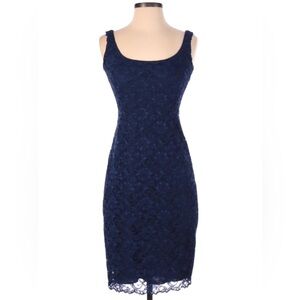 Floral lace sheath dress